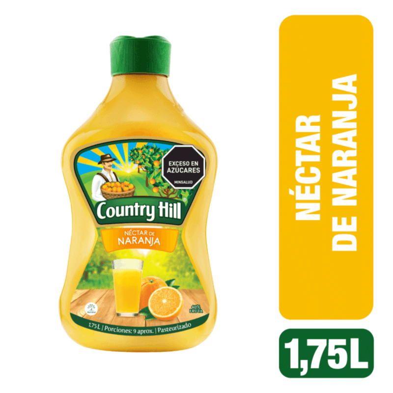 Jugo Country Hill Néctar Naranja x 1.75 L - Megatiendas