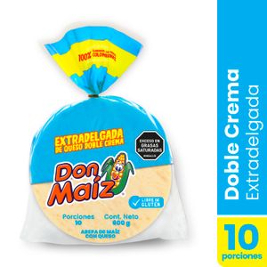 Arepa Don Maíz Extra delgada Doble Crema x 600 g