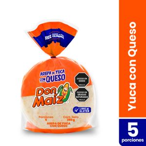 Arepa de Yuca Don Maíz 5 unds x 70 g c/u