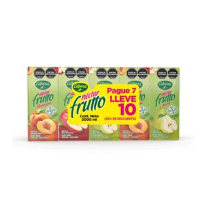 Nectar Frutto Surtido 7 unds x 200 ml c/u. Pague 7. Lleve 10 unds