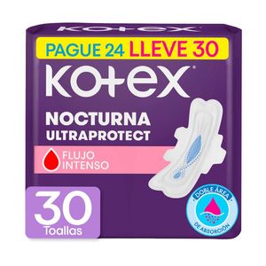 Toalla Higiénica Kotex Nocturna Overnight x 24 und