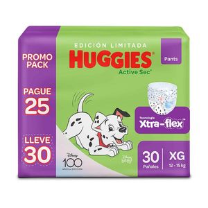 Pañal Huggies Pants Activo Etapa 4 XG x 25 und