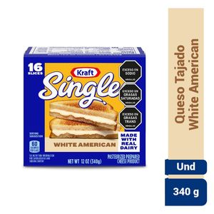 Queso Kraft Tajado Americano x 340 g