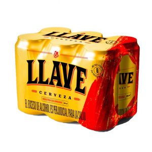 Cerveza Llave 6 unds x  330 ml c/u