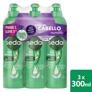 Crema para Peinar Sedal Rizos 2 unds x 300 ml c/u. Pague 2. Lleve 3 unds