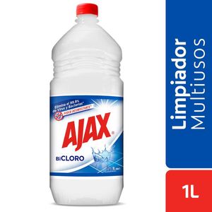 Limpiador Ajax Bicloro Poder Desinfectante Multiusos x 1L