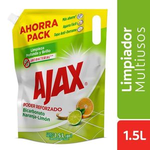 Limpiador Ajax Bicarbonato Naranja - Limón Doy Pack x 1.5 L