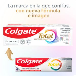 Crema Dental Colgate Total 12 Clean Mint Oferta 3 unds x 75 ml c/u