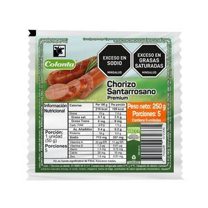 Chorizo Colanta Santarrosano x 250 g