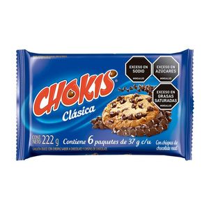 Galletas Dulces Chokis Chispas Clásicas 6 unds x 37 g c/u