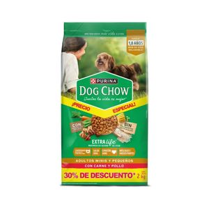 Alimento Dog Chow Adultos Mini y Pequeños x 2 kg