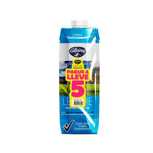 Leche Deslactosada Alpina x 1 L pague 4 lleve 5 unds