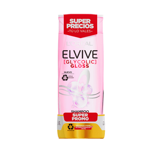 Shampoo Elvive Glycolic x 370 ml + Acondicionador x 370 ml