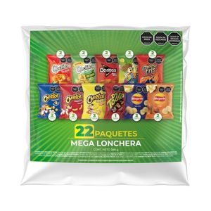 Mega Lonchera Fritolay x 22 unds