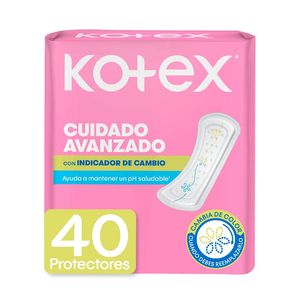 Protectores Femeninos Kotex Indicador de Ph x 40 unds