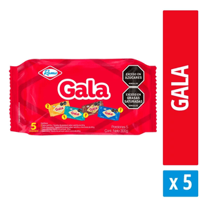 Ponque Gala Surtido 5 unds x 60 g c/u