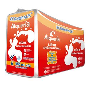 Leche Alquería Original 6 unds x 900 ml c/u