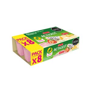 Yogurt Actigest Surtido 8 unds x 100 g c/u