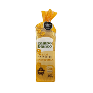 Pan Tajado Campo Blanco Mantequilla x 450 g