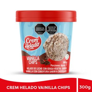 Helado Crem Helado Vainilla Chips x 300 g