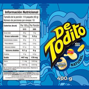 Pasaboca Detodito Natural XXL x 400 g