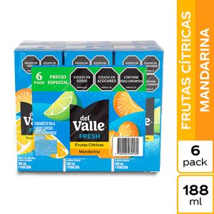 Jugo del Valle Fresh Frutas Cítricas 6 unds x 188 ml c/u