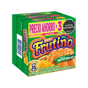 Gelatina Frutino 3 unds x 14 g c/u